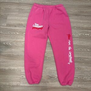The Mayfair Group Vibrant Pink Sweatpants Women's Joggers sz L/XL